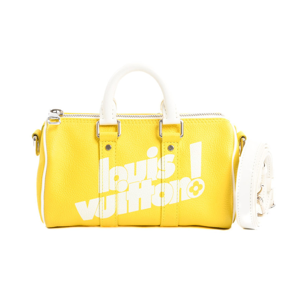 Louis Vuitton Everyday Keepall handbag vibrant yellow leather